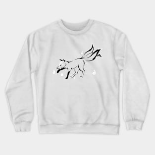 Kitsune (black and white) Crewneck Sweatshirt